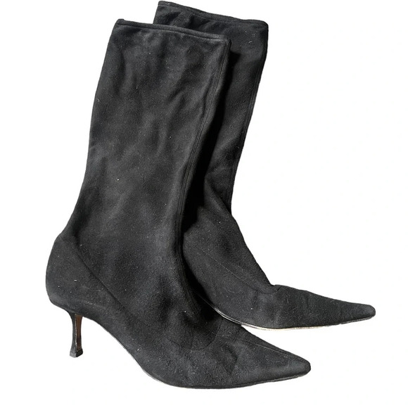 Jimmy Choo Suede Knee High Booties, size 40 - Picture 1 of 8